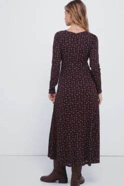 Vestido midi florecitas