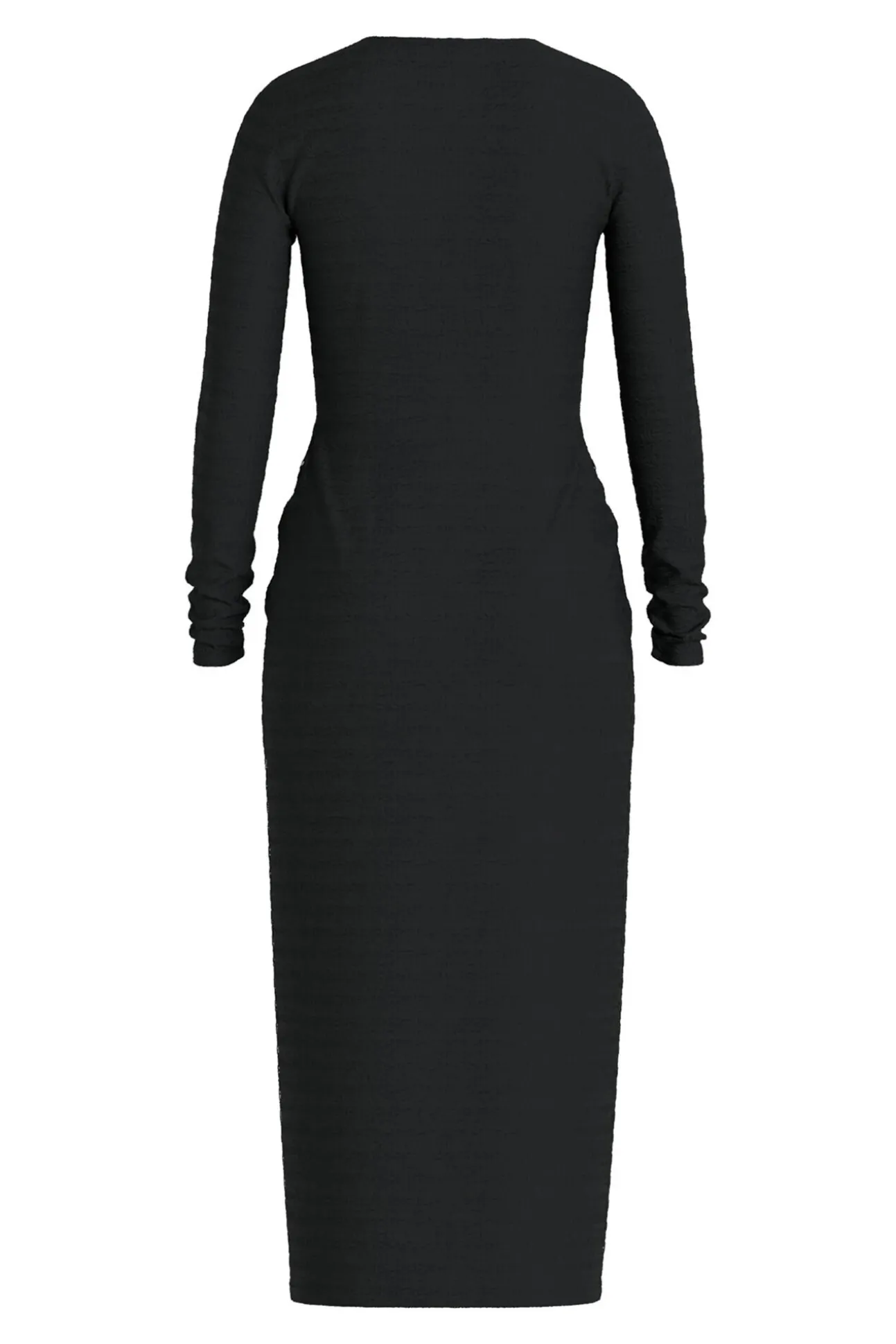 Vestido midi manga larga
