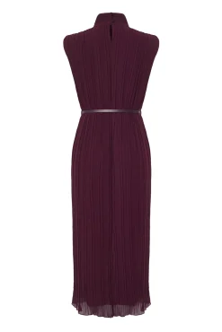 Vestido midi plisado