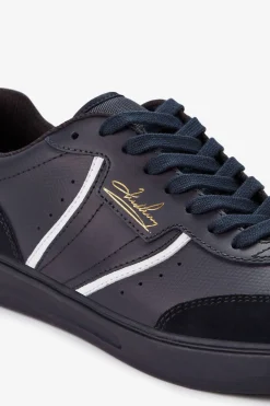 Zapatilla B4 embossed leather/suede