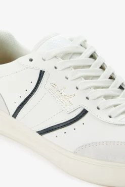 Zapatilla B4 embossed leather/suede