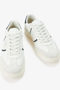 Zapatilla B4 embossed leather/suede