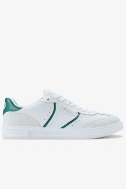 Zapatilla B4 embossed leather/suede