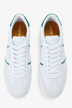 Zapatilla B4 embossed leather/suede
