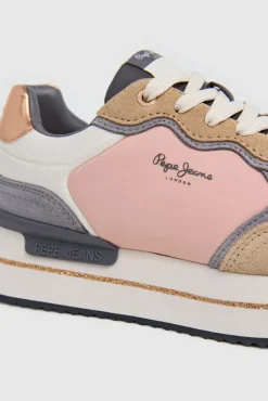 Zapatillas de ante y glitter