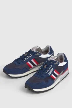 Zapatillas Running Con Detalles En Ante