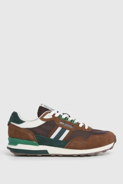 Zapatillas Running Con Detalles En Ante