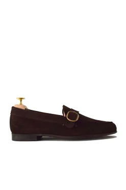 Zapato Mocasín Hebilla Ante
